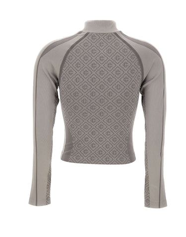 CASABLANCA Felpa senza cuciture con monogramma GREY Donna 