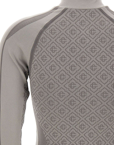 CASABLANCA Felpa senza cuciture con monogramma GREY Donna 