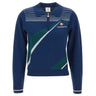 CASABLANCA Polo "Pyramid Jacquard" BLUE Donna 