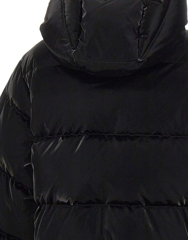 CASABLANCA Piumino corto in nylon laccato BLACK Donna 