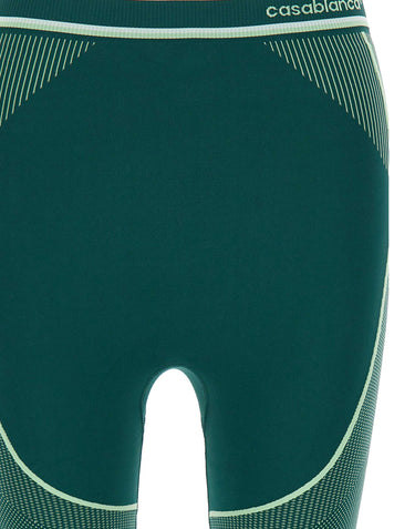CASABLANCA Shorts senza cuciture GREEN Donna 