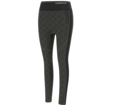 CASABLANCA Leggins monogram senza cuciture GREY Donna 