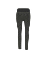 CASABLANCA Leggins monogram senza cuciture GREY Donna 