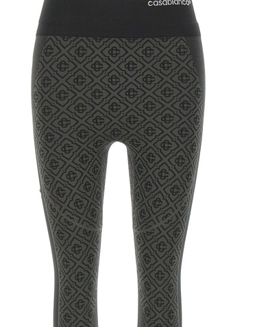 CASABLANCA Leggins monogram senza cuciture GREY Donna 