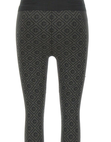 CASABLANCA Leggins monogram senza cuciture GREY Donna 