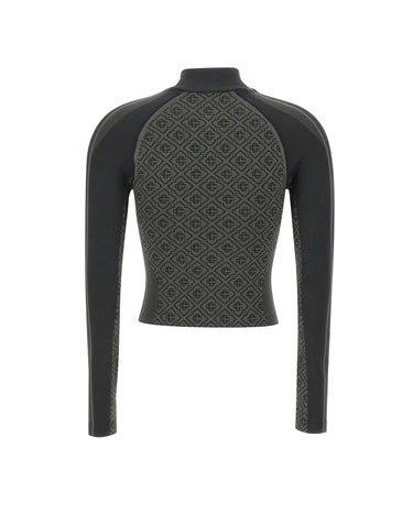 CASABLANCA Maglia monogram senza cuciture GREY Donna 