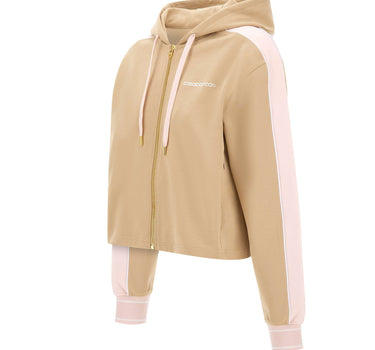 CASABLANCA Felpa in cotone con cappuccio BEIGE Donna 