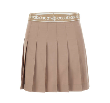 CASABLANCA Gonna a pieghe in lana BEIGE Donna 