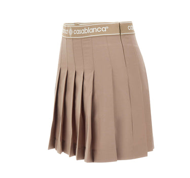 CASABLANCA Gonna a pieghe in lana BEIGE Donna 