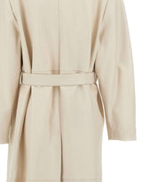 CASSELL Cappotto in pelle "Charlotte" WHITE Donna 