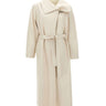 CASSELL Cappotto in pelle "Charlotte" WHITE Donna 