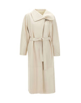 CASSELL Cappotto in pelle "Charlotte" WHITE Donna 