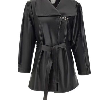 CASSELL Giacca in pelle "Charlotte Short" BLACK Donna 