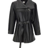 CASSELL Giacca in pelle "Charlotte Short" BLACK Donna 