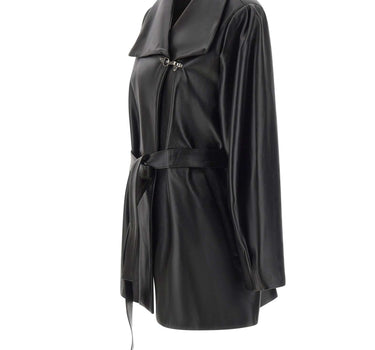 CASSELL Giacca in pelle "Charlotte Short" BLACK Donna 