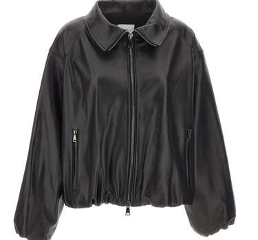 CASSELL Giacca in pelle "Toti Bomber" BLACK Donna 