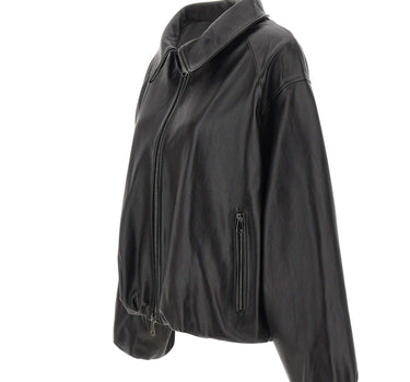 CASSELL Giacca in pelle "Toti Bomber" BLACK Donna 