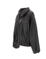 CASSELL Giacca in pelle "Toti Bomber" BLACK Donna 