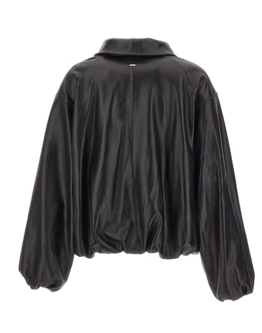 CASSELL Giacca in pelle "Toti Bomber" BLACK Donna 