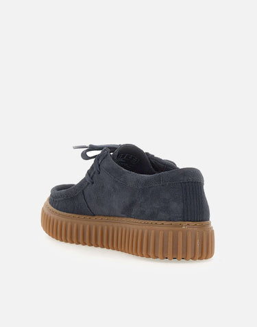 CLARKS "Torhill Lo" BLUE Uomo 