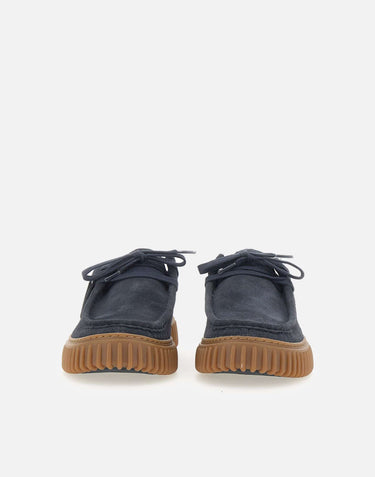 CLARKS "Torhill Lo" BLUE Uomo 