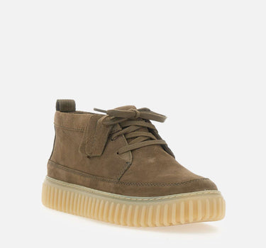 CLARKS "Torhill Lace Hi" GREEN Uomo 