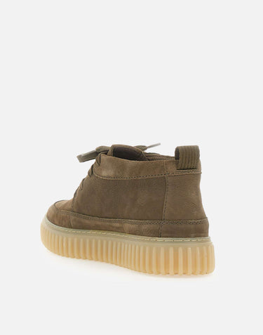 CLARKS "Torhill Lace Hi" GREEN Uomo 