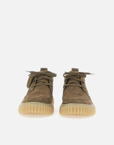 CLARKS "Torhill Lace Hi" GREEN Uomo 