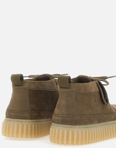CLARKS "Torhill Lace Hi" GREEN Uomo 