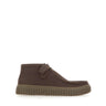 CLARKS Stivaletto "Torhill Hi" BROWN Uomo 