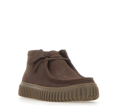 CLARKS Stivaletto "Torhill Hi" BROWN Uomo 