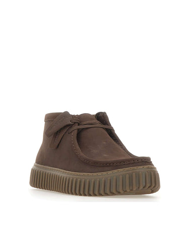 CLARKS Stivaletto "Torhill Hi" BROWN Uomo 