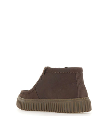 CLARKS Stivaletto "Torhill Hi" BROWN Uomo 
