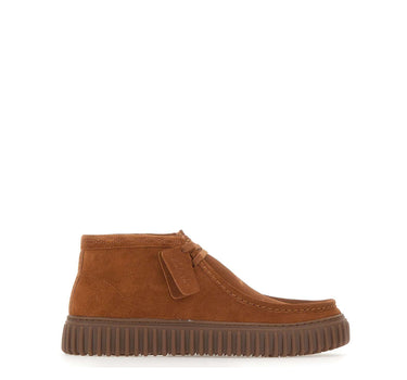 CLARKS Stivaletto "Torhill Hi" BROWN Uomo 