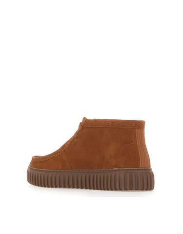 CLARKS Stivaletto "Torhill Hi" BROWN Uomo 