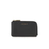 COCCINELLE Portacarte "Metallic Soft" BLACK Donna 