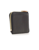 COCCINELLE Portacarte "Metallic Soft" BLACK Donna 