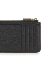 COCCINELLE Portacarte "Metallic Soft" BLACK Donna 
