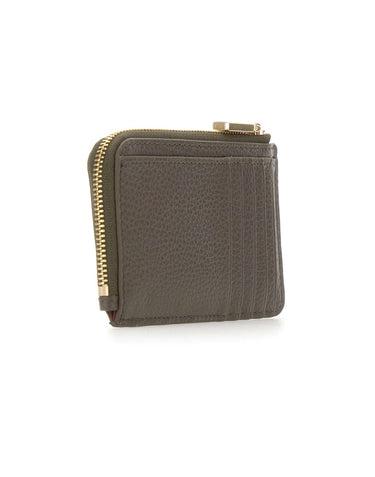 COCCINELLE Portacarte "Metallic Soft" GREEN Donna 