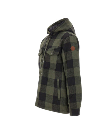 COLMAR ORIGINALS Giacca overshirt con cappuccio GREEN Uomo 