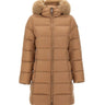 COLMAR ORIGINALS Piumino lungo con ecopelliccia BROWN Donna 