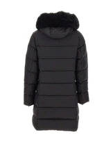 COLMAR ORIGINALS Piumino lungo con ecopelliccia BLACK Donna 