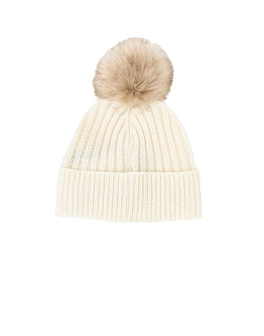 COLMAR ORIGINALS Cappello con pompon WHITE Donna 