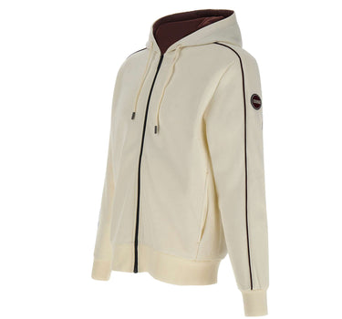 COLMAR ORIGINALS Felpa con zip e cappuccio WHITE Uomo 