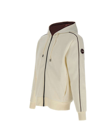 COLMAR ORIGINALS Felpa con zip e cappuccio WHITE Uomo 