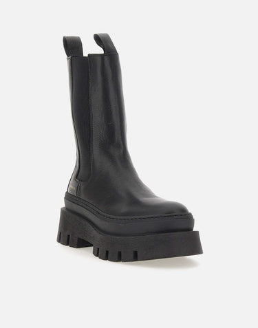 COPENHAGEN STUDIOS Stivali in pelle BLACK Donna 