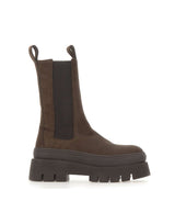 COPENHAGEN STUDIOS Stivali in pelle nabuk BROWN Donna 