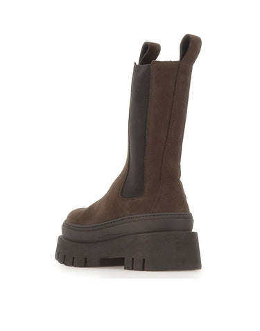 COPENHAGEN STUDIOS Stivali in pelle nabuk BROWN Donna 