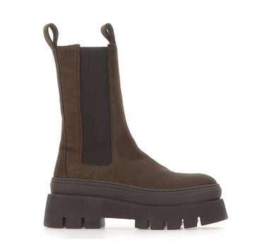 COPENHAGEN STUDIOS Stivali in pelle nabuk BROWN Donna 