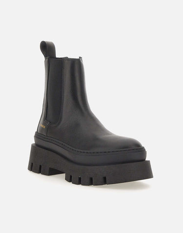 COPENHAGEN STUDIOS Stivaletto in pelle BLACK Donna 